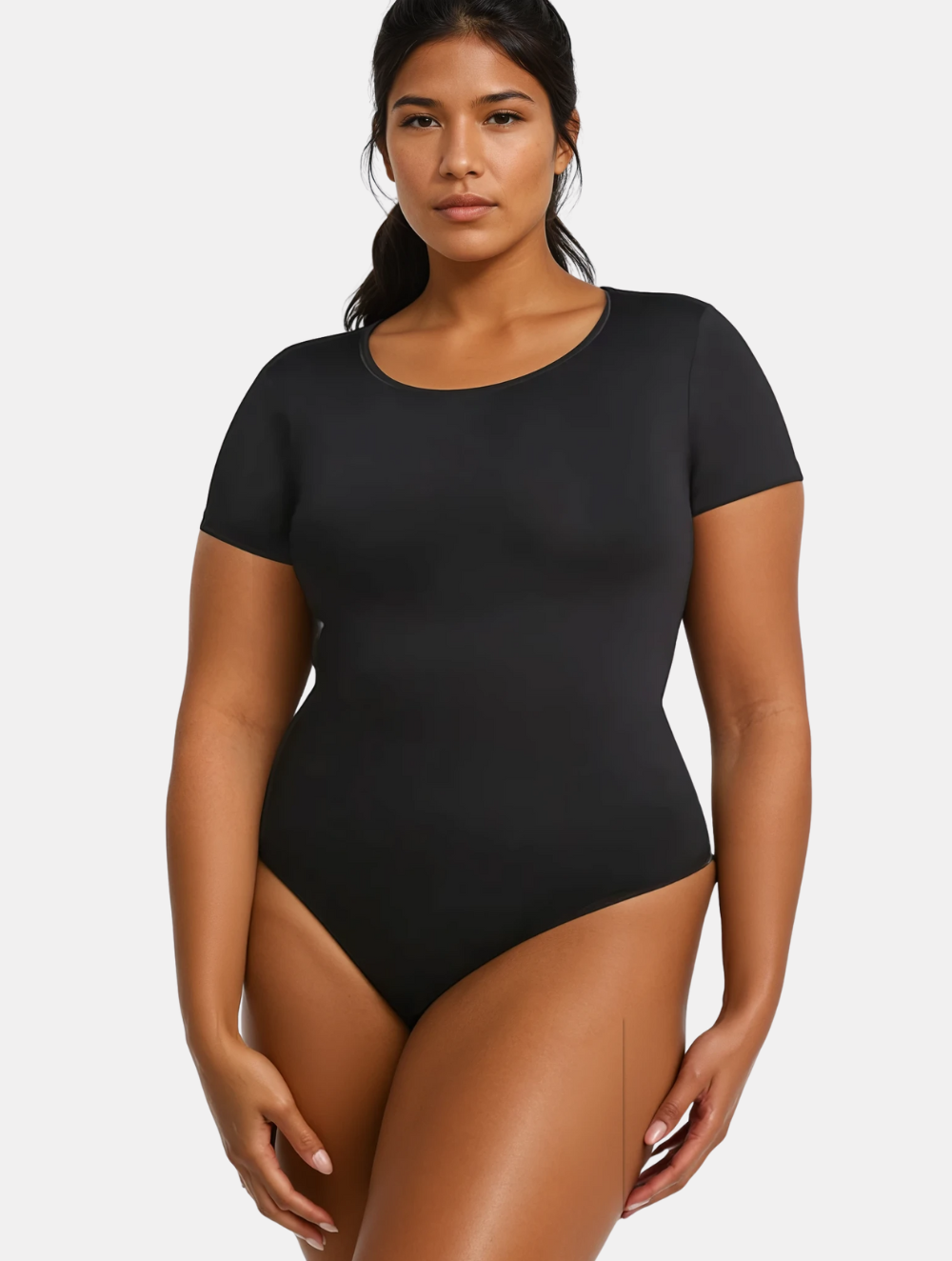 Short Sleeve Thong Bodysuit