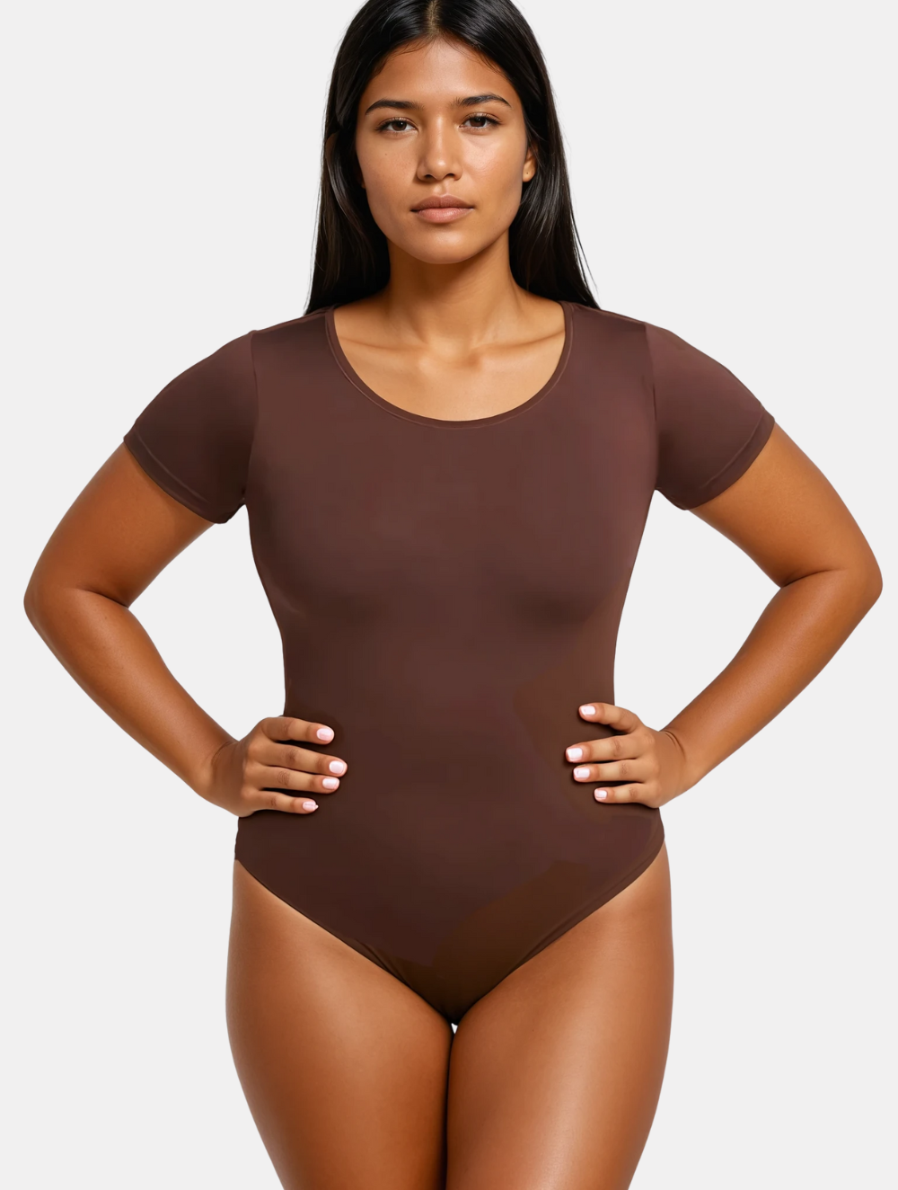 Short Sleeve Thong Bodysuit
