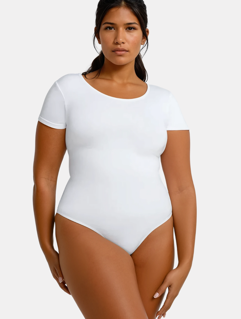 Short Sleeve Thong Bodysuit