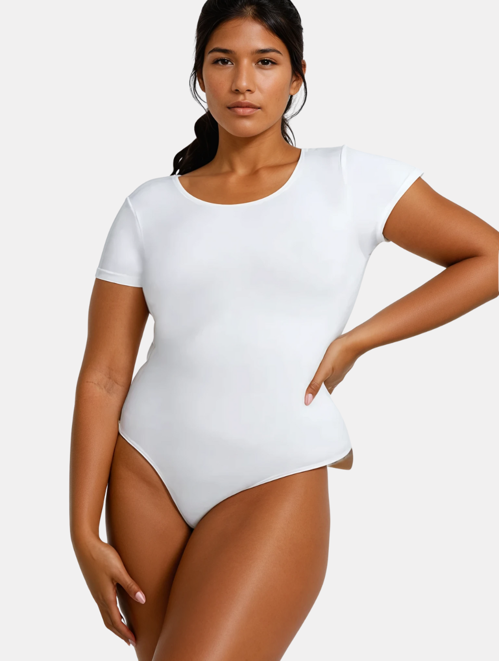 Short Sleeve Thong Bodysuit