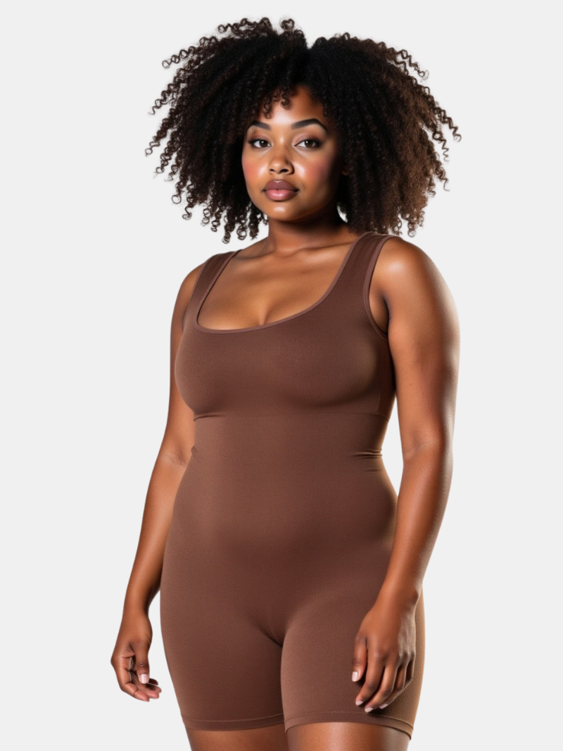 Square Neck Shapewear Jumpsuit