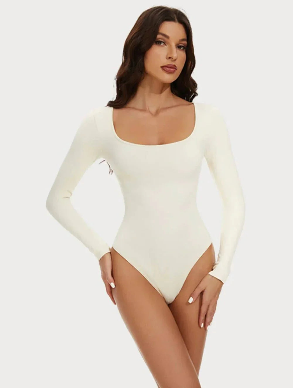 Long Sleeve Thong Bodysuit - GetLivetta