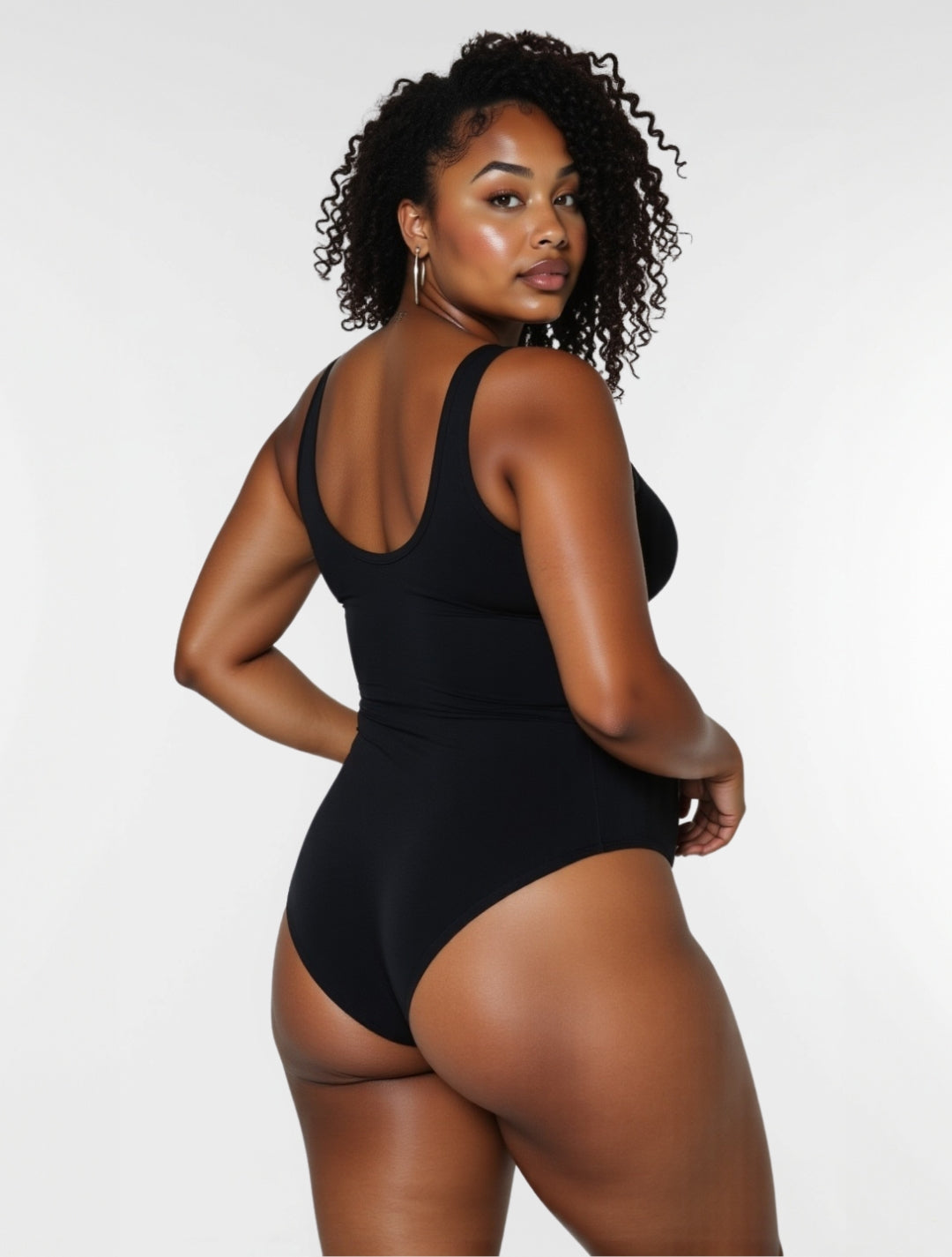 #07 Scoop Tank Thong Shapewear Bodysuit