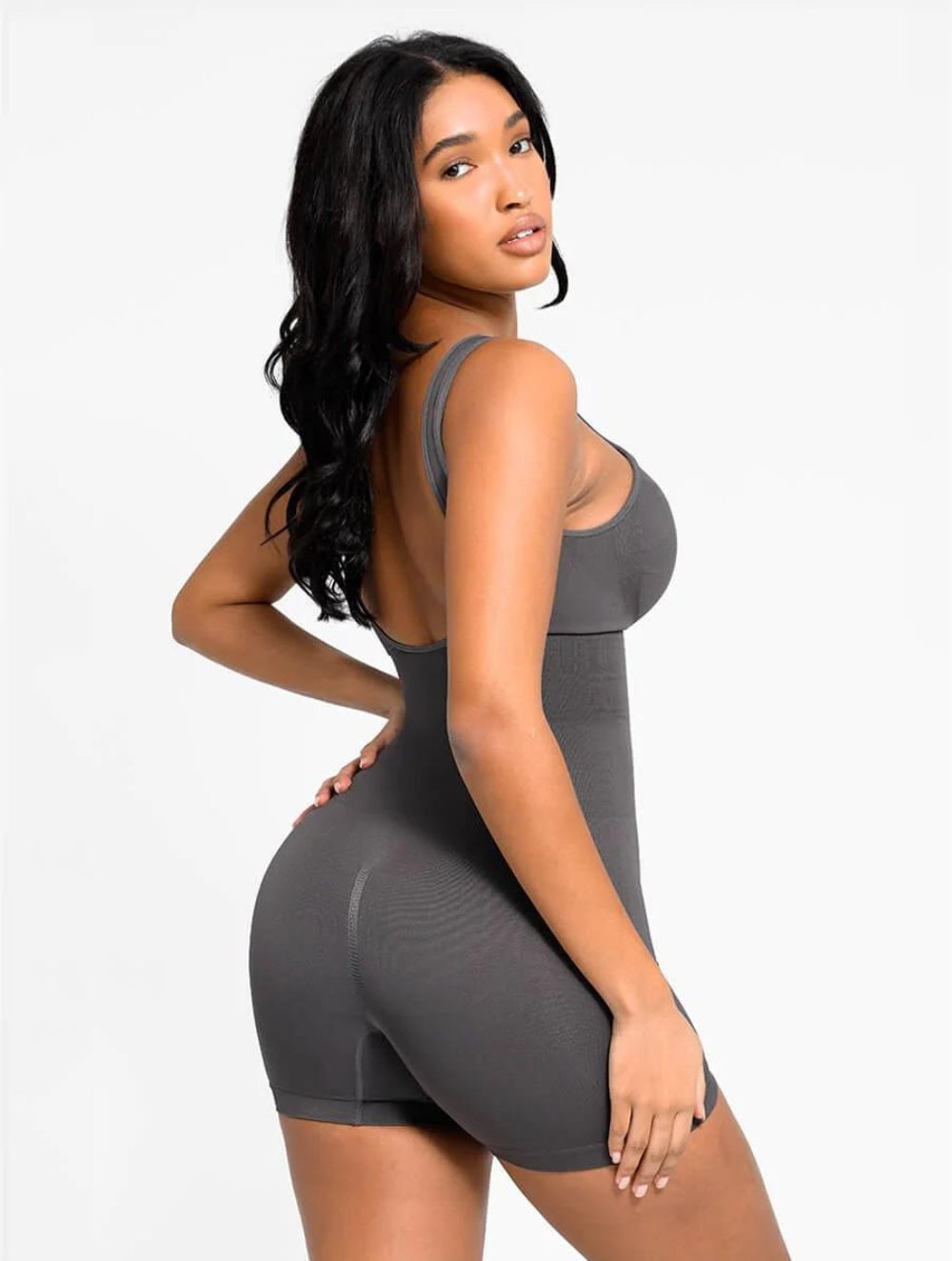 Round Neck Low Back Bodysuit